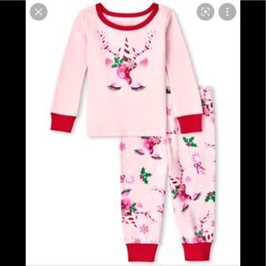 Children’s Place Christmas Unicorn girl pajamas